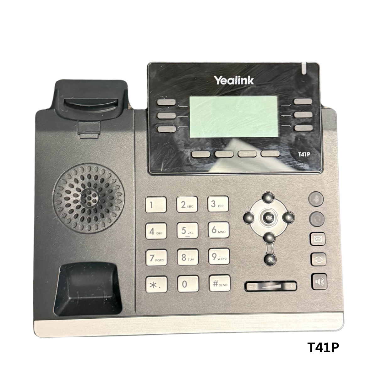 YeaLink T41P Telephone handset and stand included but not pictured.
