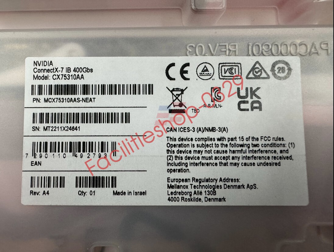 MCX75310AAS-NEAT new Ethernet Network Card DHL/FedEx