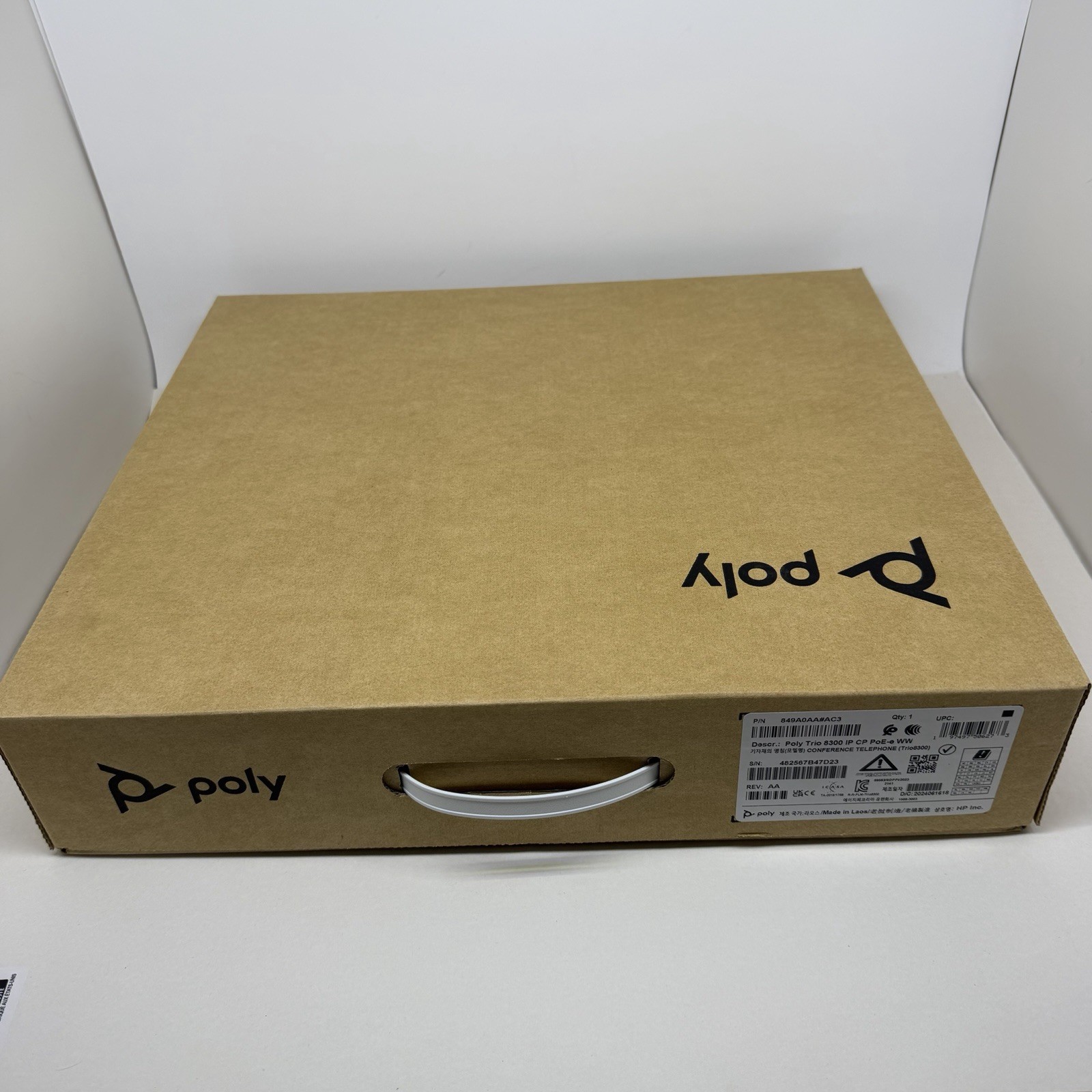 POLY TRIO 8300 IP Conference Station Corded WiFi Bluetooth Black 849A0AA#AC3 NEW