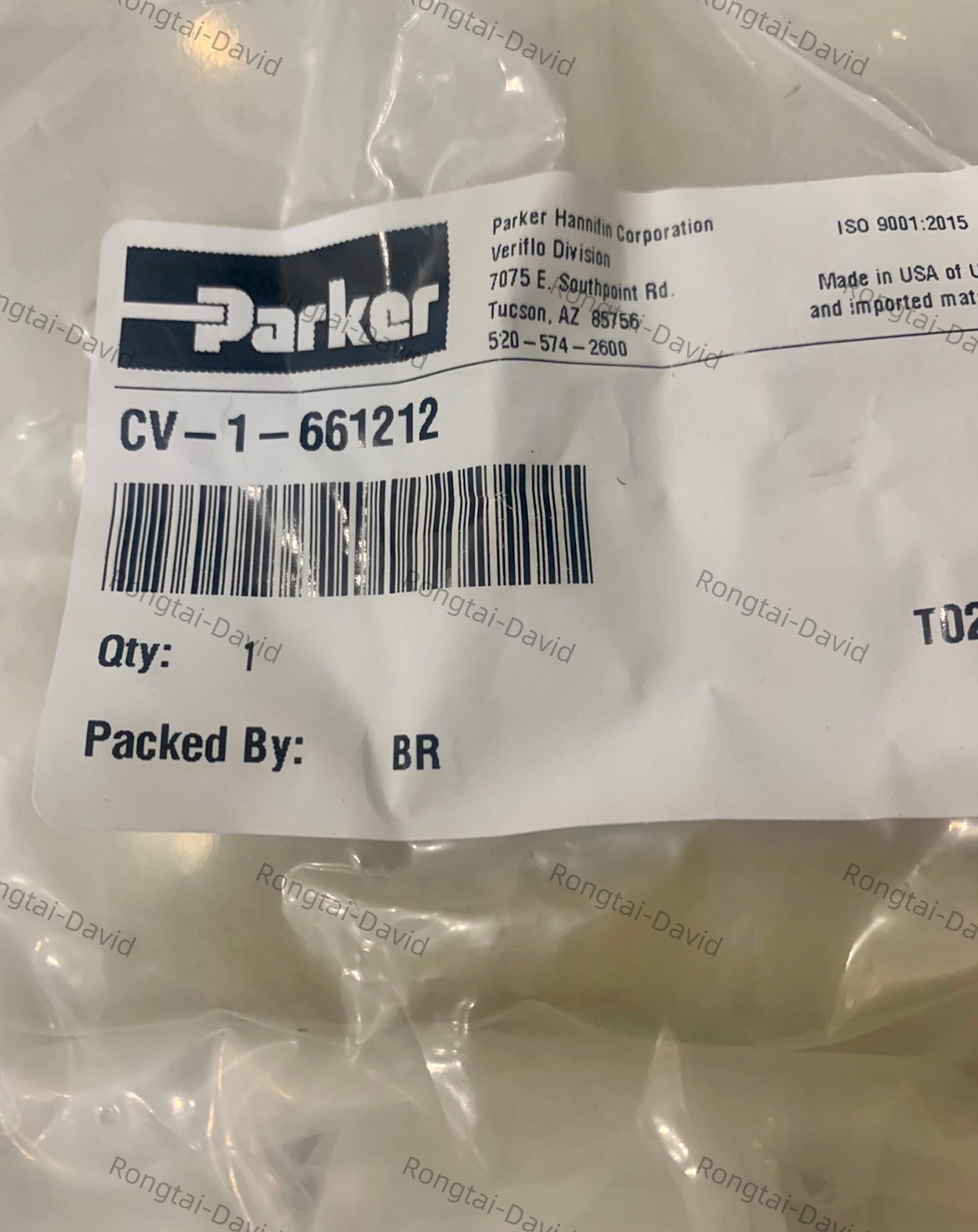 1PCS PARKER CV-1-661212 Check valve Brand New Expedited Shipping