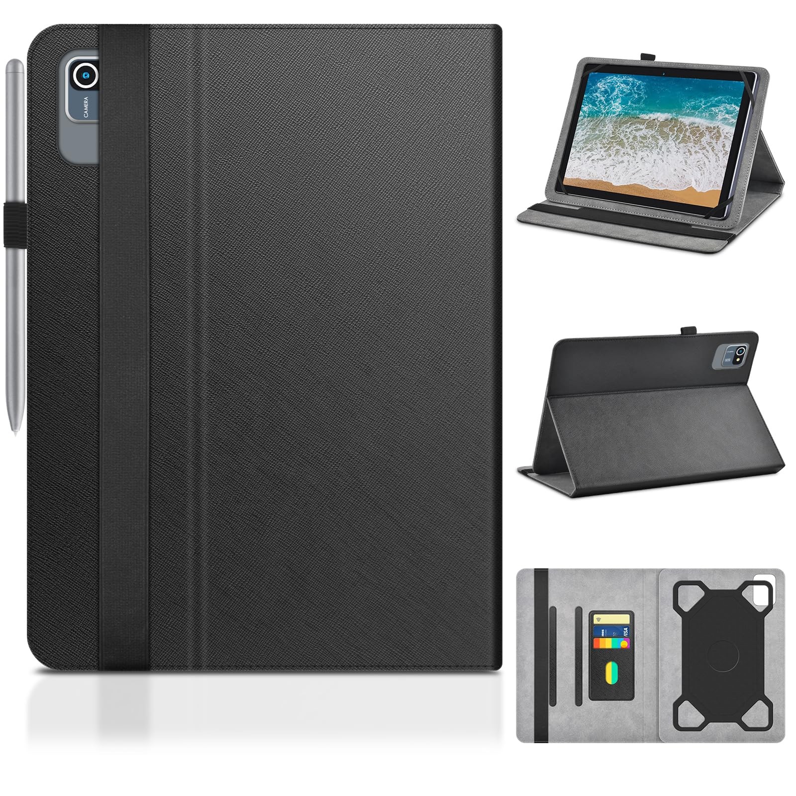 DETUOSI Universal 10.1 inch Tablet Case,Scratch Resistant