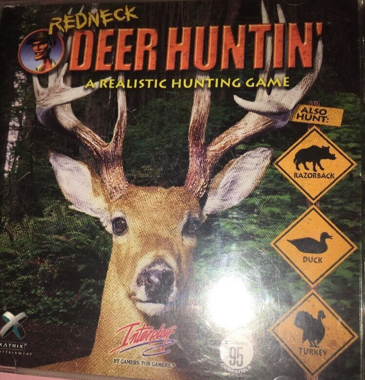REDNECK RAMPAGE Deer hunting Game CD Rom-Rare Vintage-SHIPS N 24 HOURS