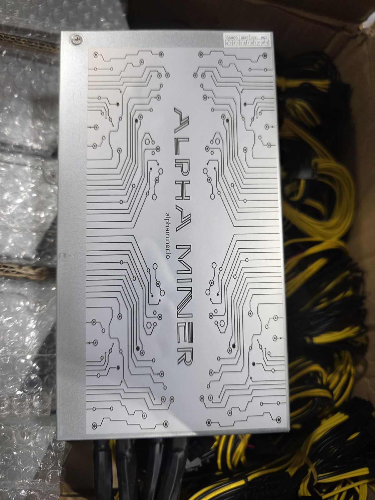 8x Alpha Miner 2600W PSU AM-PSU-2620 Mining AI GPU Rig 180-280V 24x 8pin PCIe 