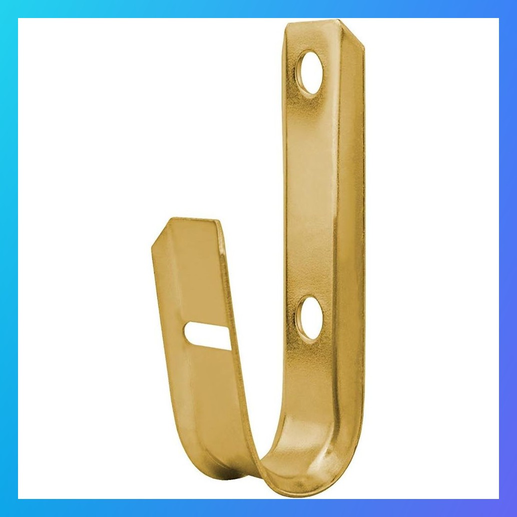 3/4 Inch Heavy Duty Metal Cable & Wire Support J-Hook Hangers Wall Mounting Vert