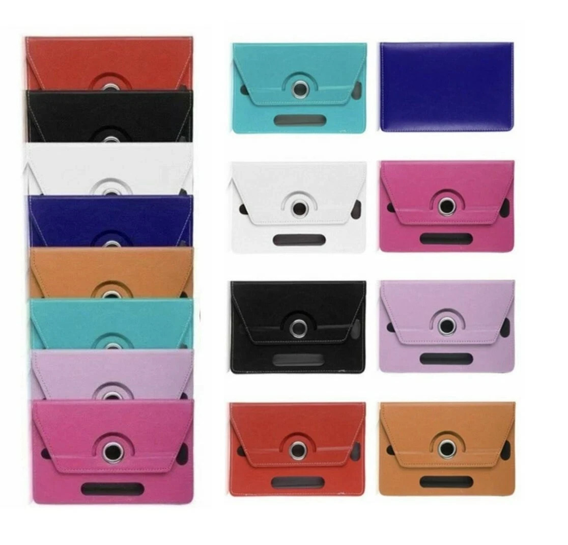 For Universal Android Tablet 7"  360° Folio Leather Rotating Case Cover