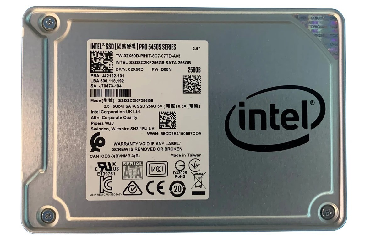 Intel 545s Series 256GB 2.5" SATA II Internal Solid State Drive