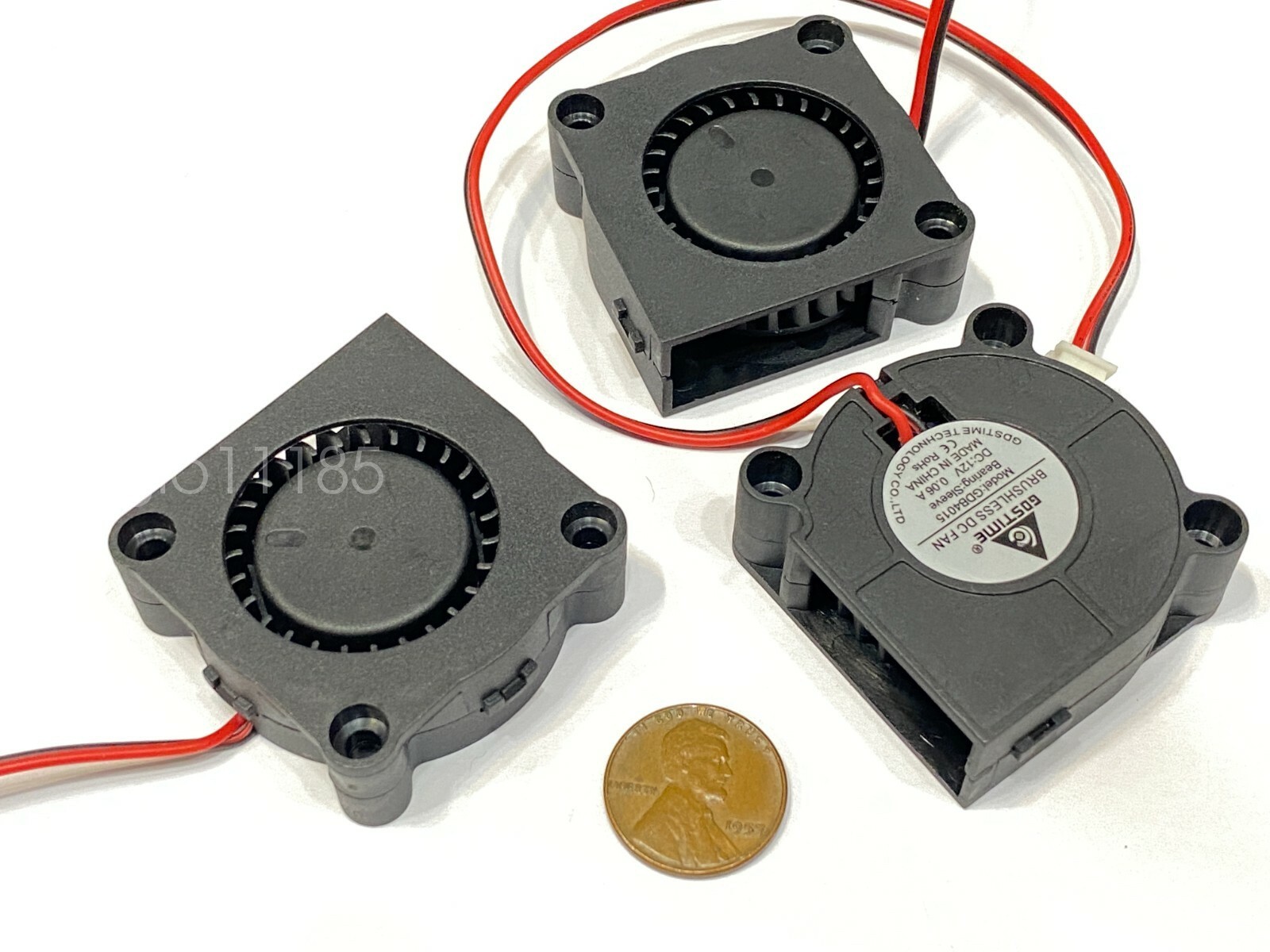 3 Pieces 12V Brushless 4015 Cooling Fan Blower 2pin 40mm 3D Printer Computer