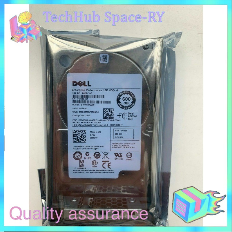 Dell R95FV 0R95FV 600GB 10K 12Gb/s 2.5" SAS HDD Hard Drive ST600MM0088 W Tray