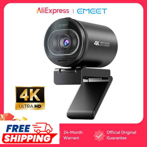 EMEET S600 4K Webcam 1080P 60FPS USB Autofocus Streaming Camera Mic