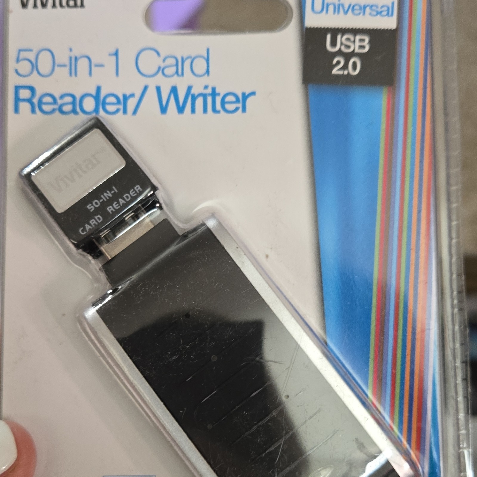Vivitar 50-in-1 USB 2.0 Multi Card Reader VIV-CR-52 SD MicroSD CF XD