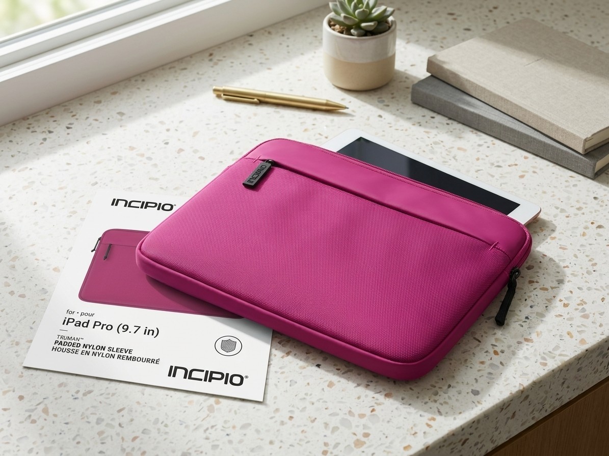 New Incipio Truman Padded Nylon Sleeve for iPad Pro 9.7 inch - Pink