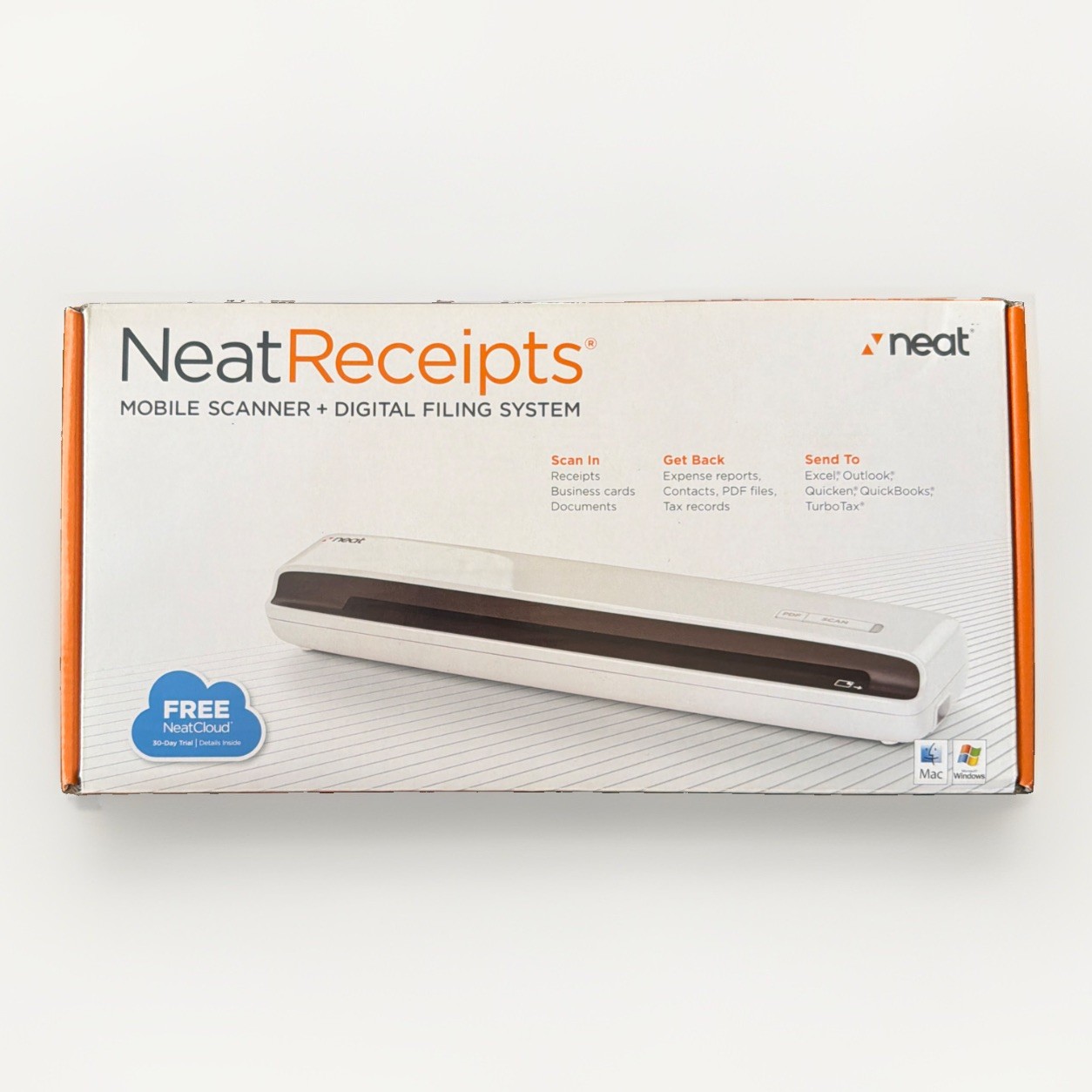 Neat Receipts Mobile Scanner and Digital Filing System for PC and Mac NM-1000
