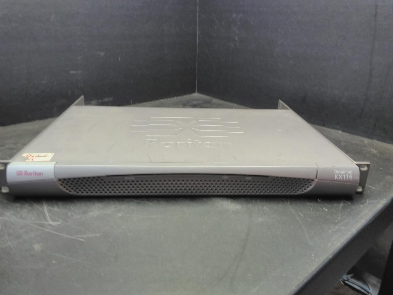 Raritan KX116 Dominion Model: DominionKX116 Serial: HK1FA00202 (78-262-12)