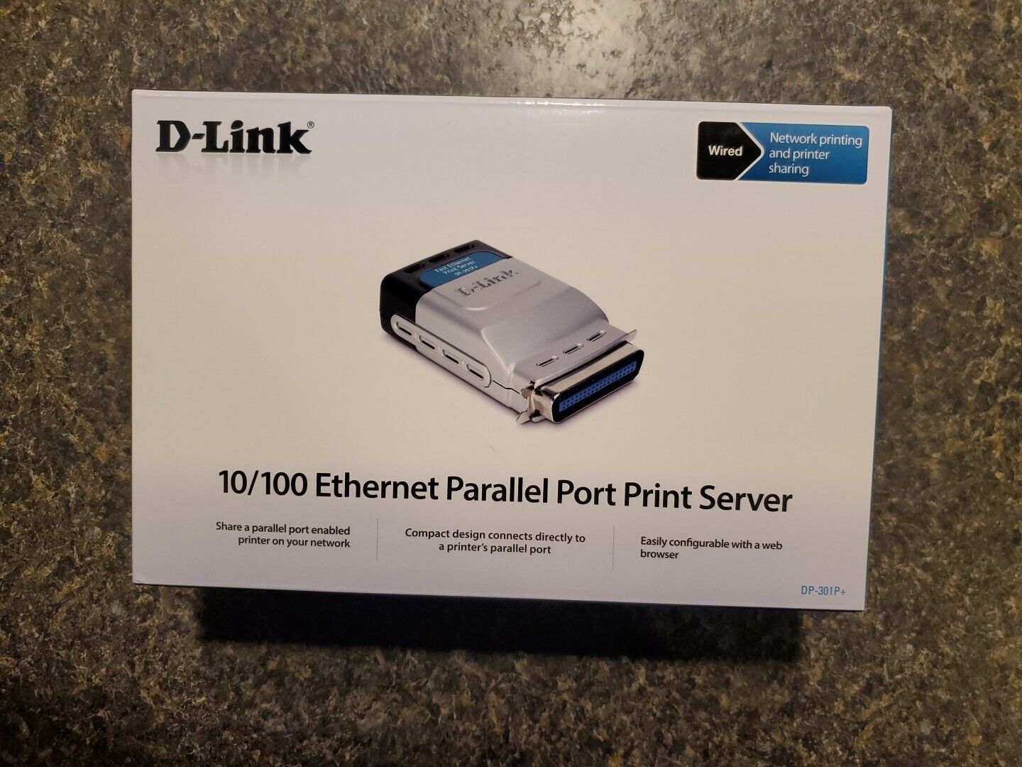 D-Link DP-301P+ Fast Ethernet Parallel Port Print Server