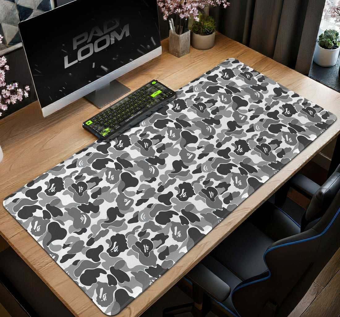 Bape Mouse Pad - Urban Camo Streetwear Gaming Desk Mat Accessories