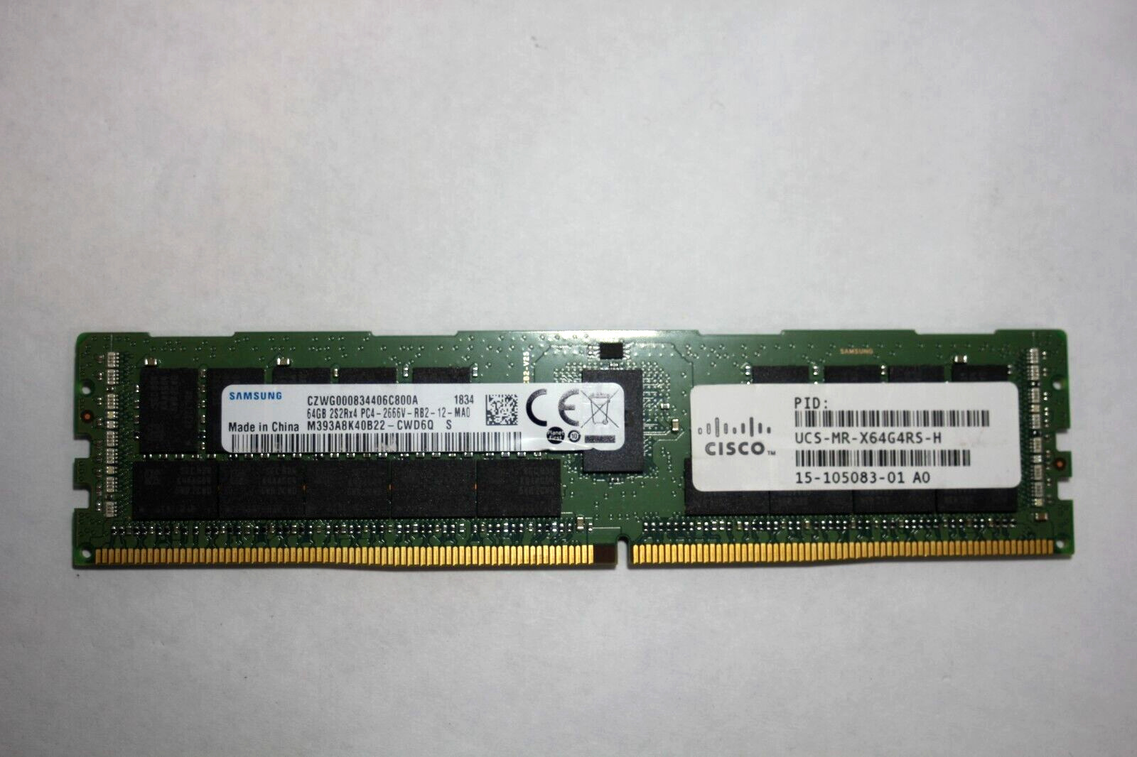 Samsung M393A8K40B22-CWD (1X64GB) 2S2RX4 PC4-2666V MEMORY