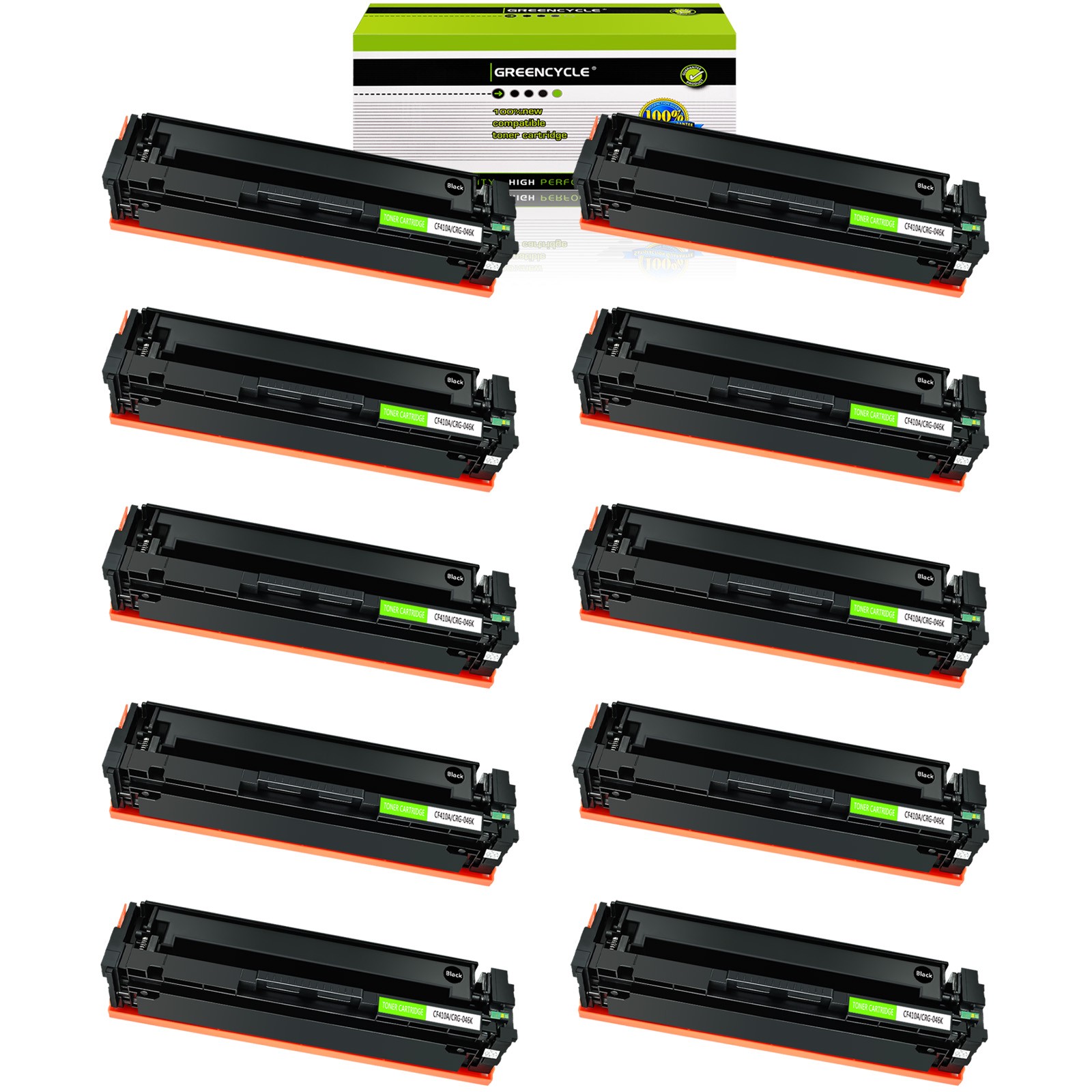 10 PK Black Toner For Canon 046H BK imageCLASS MF735Cdw MF733Cdw LBP654Cdw