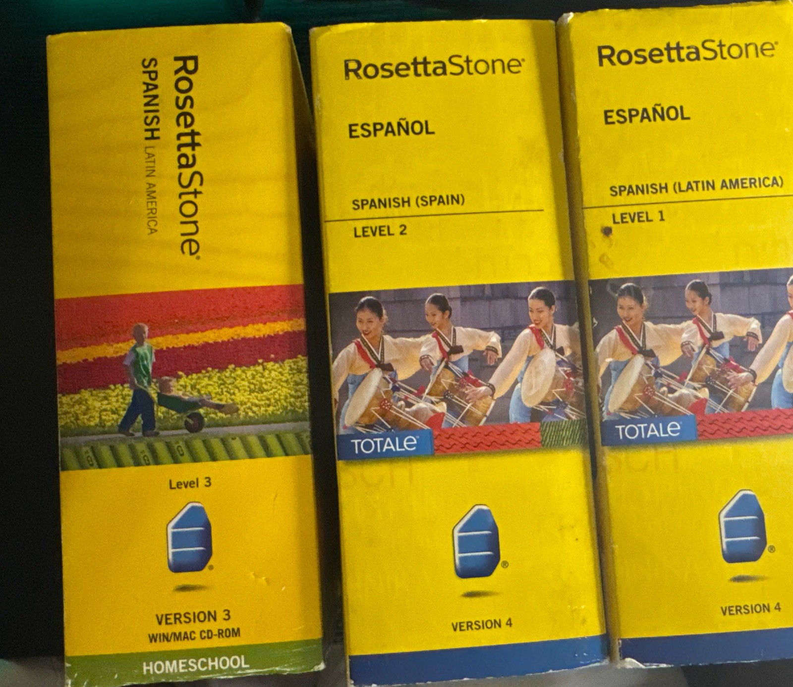 Lot Of Rosetta Stone Spanish (Latin America And Spain )2 Unopened 1 Open Shlf