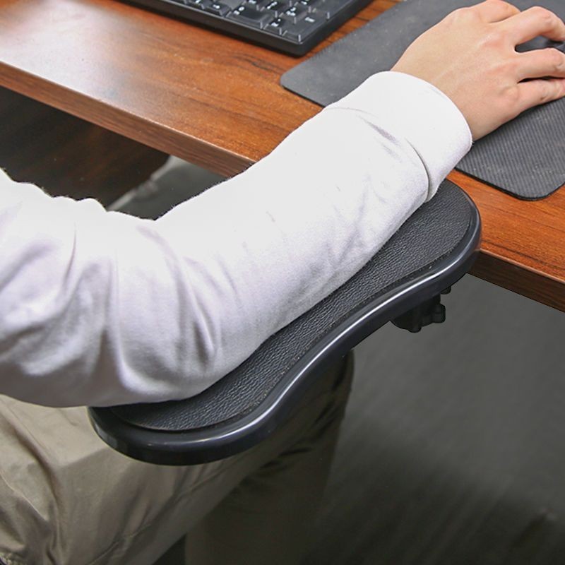 Desktop computer armrest adjustable keyboard armrest support black