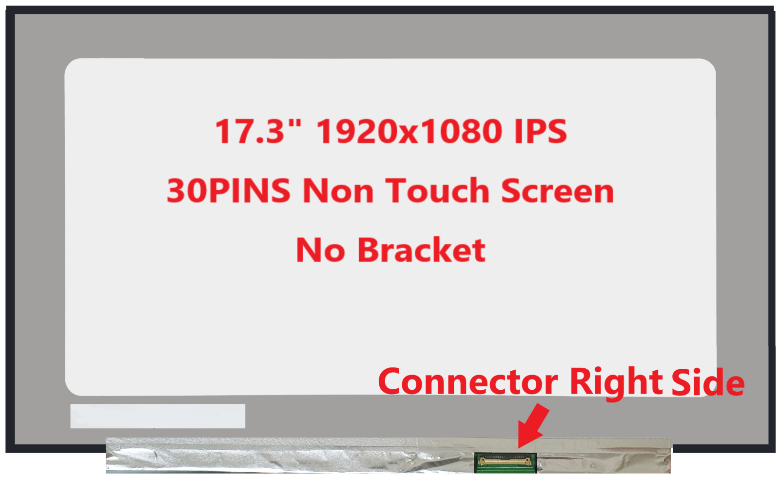 New 17.3 inches for Screen 1920X1080 Matte IPS 30 pin  for Asus VivoBook 17