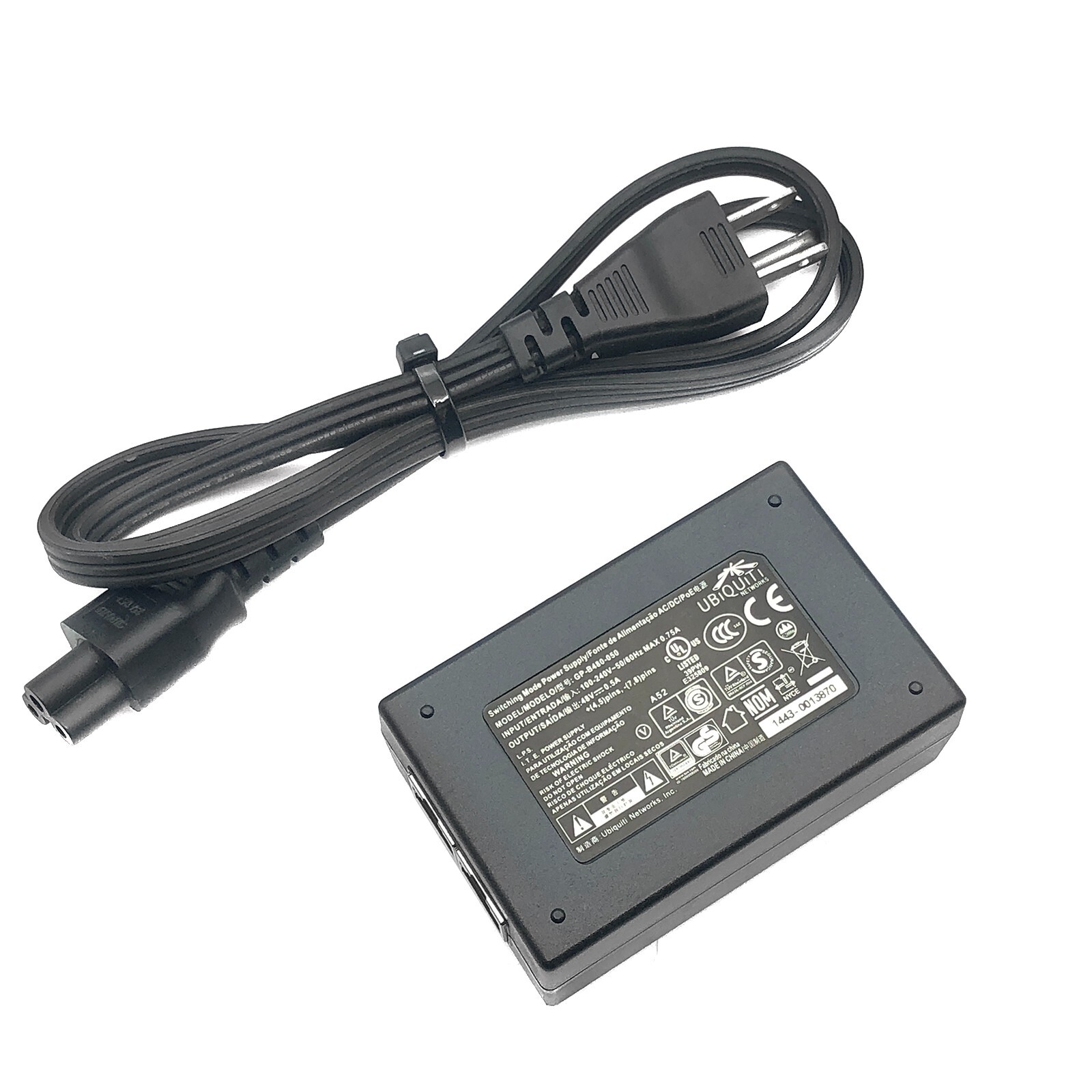 Genuine Ubiquiti GP-B480-050 Switching Mode Power Supply 48V 0.5A PoE Injector