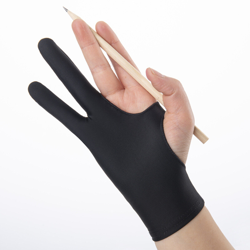 Two Finger Anti-fouling Glove Drawing & Pen Graphic Tablet Pad For Artists ⇓