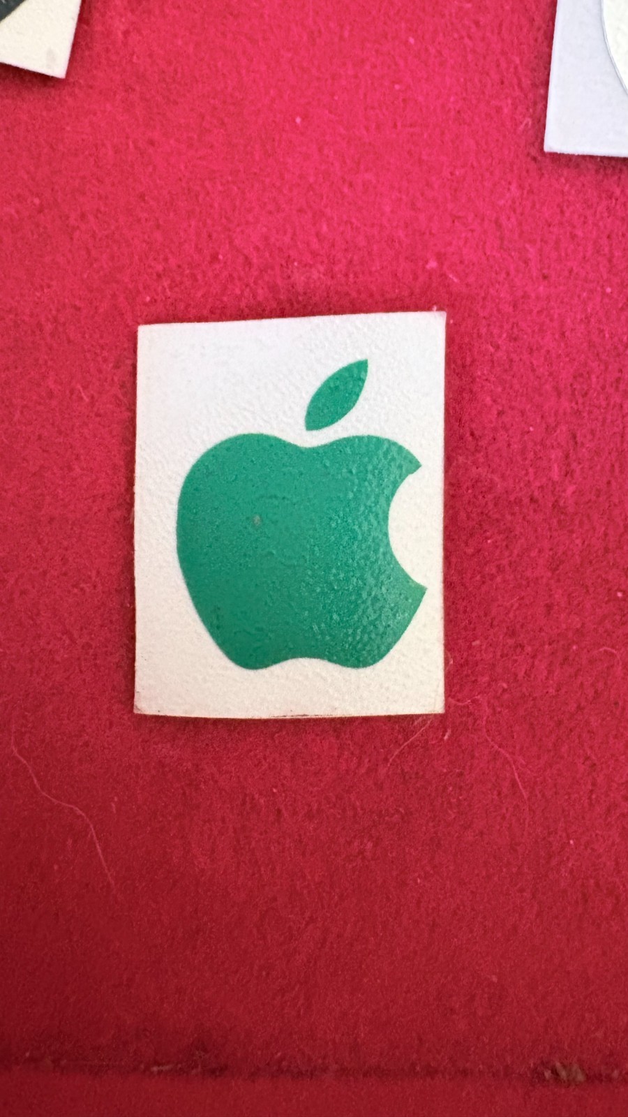 Vintage Apple Logo Case Badge Sticker – Retro Mac iMac G3 iBook Decal - NOS