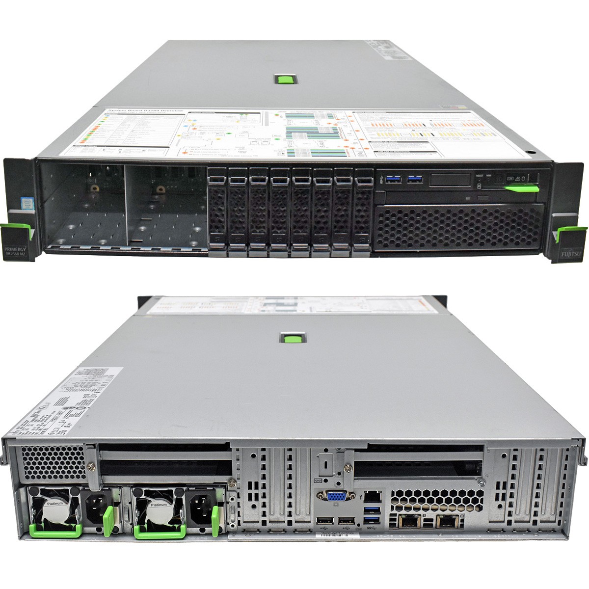 Fujitsu Primergy RX2540 M2 Server no CPU & RAM no HDD 2x Cooler 8Bay 2.5 inch
