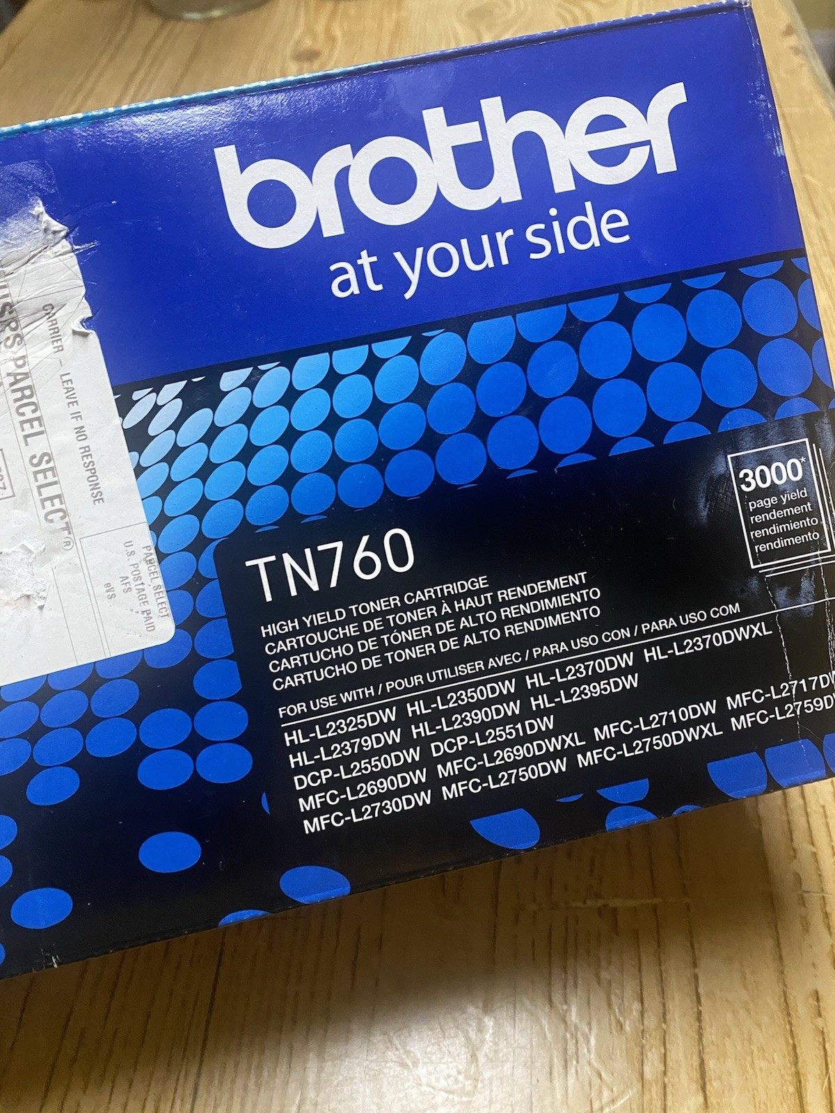 NEW Brother TN-760 High-Yield Toner Cartridge - Black