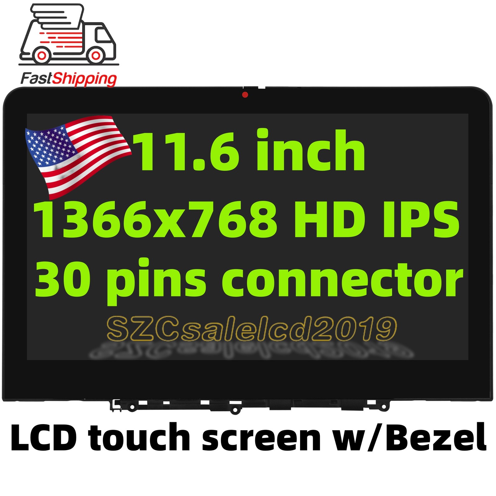 5M11Q54440 For Lenovo 500e Chromebook Gen 4s 83N80000US Lcd Touch Screen w/Bezel
