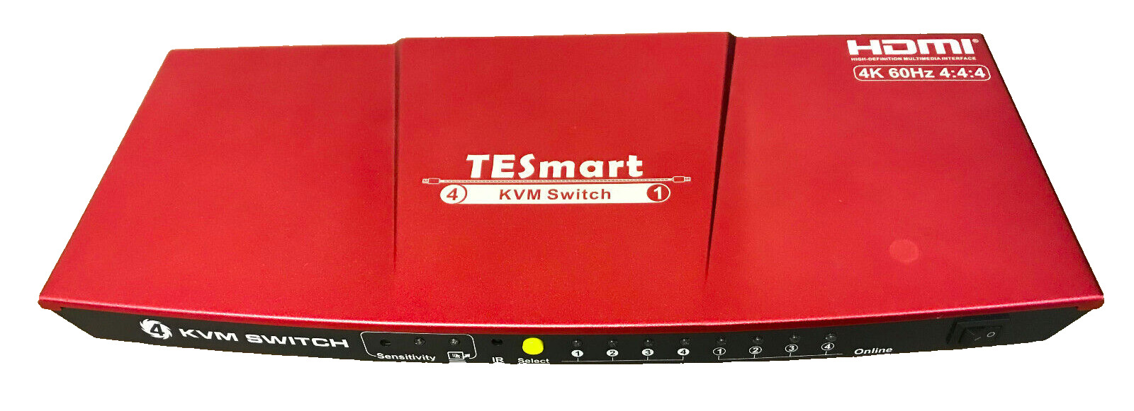 TESMART 4 -Port KVM Switch 4K@60hz Device Only & Power Adapter TESTED WORKING