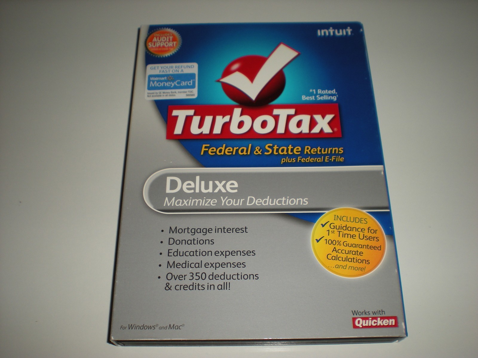 Turbotax 2010 Deluxe with state. Turbo tax.  New.