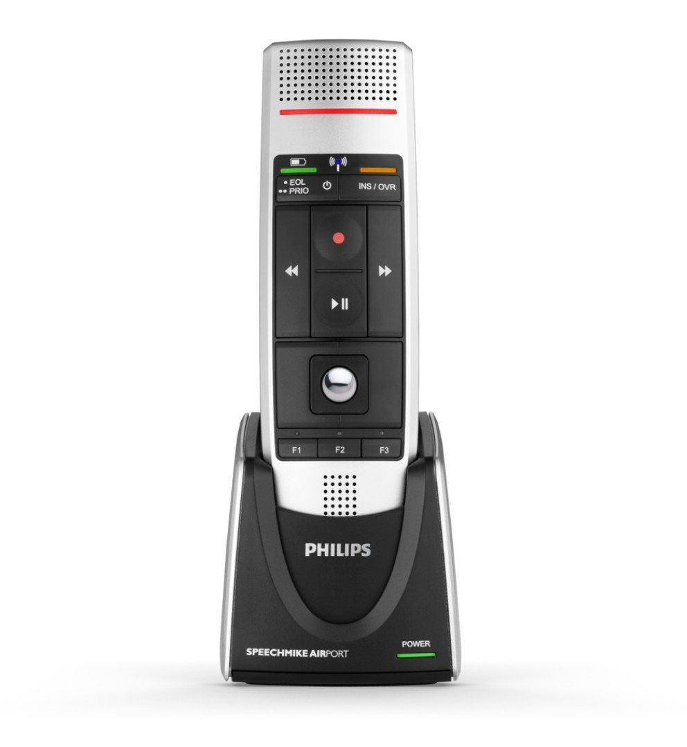 Philips SpeechMike Air Premium Dictation Microphone AirBridge Docking Station LFH3000