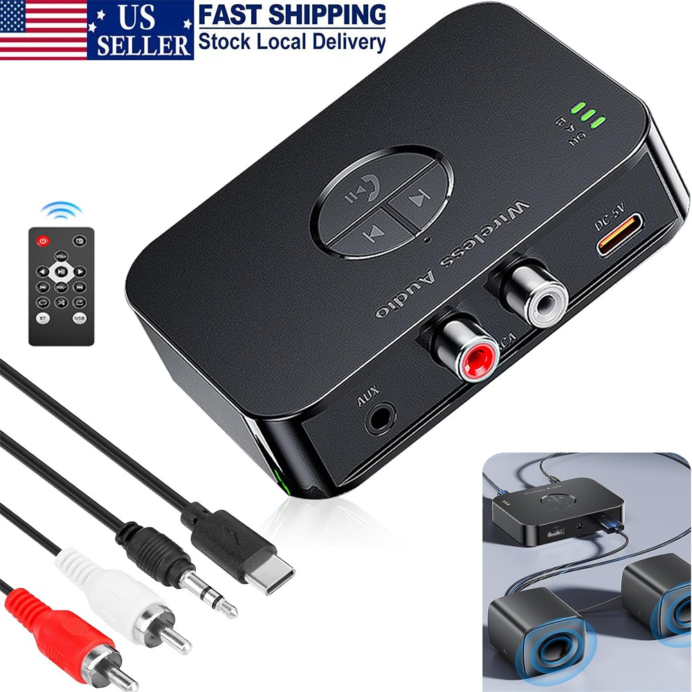 3-in-1 Bluetooth Transmitter Receiver V5.0 AUX Adapter for TV/Car/PC/MP3 Player
