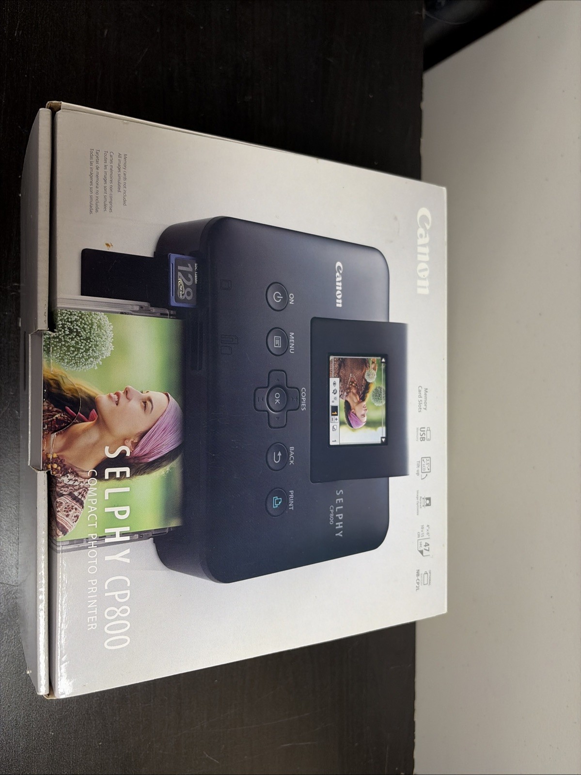 Canon SELPHY CP800 Compact Photo Printer Open Box (B-21)