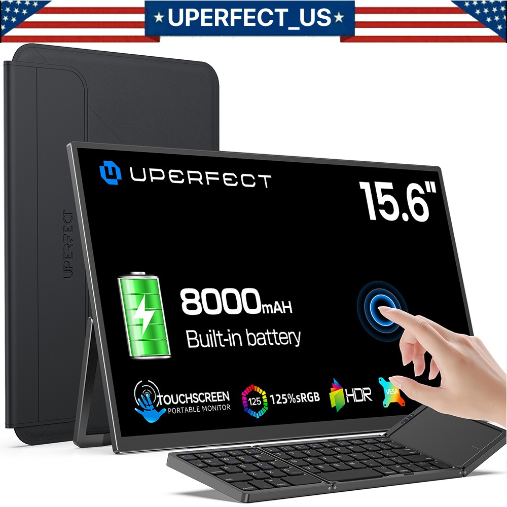 UPERFECT 15.6" Touchsreen 1080P HDR IPS Drahtloser Portable Monitor HDMI Input A