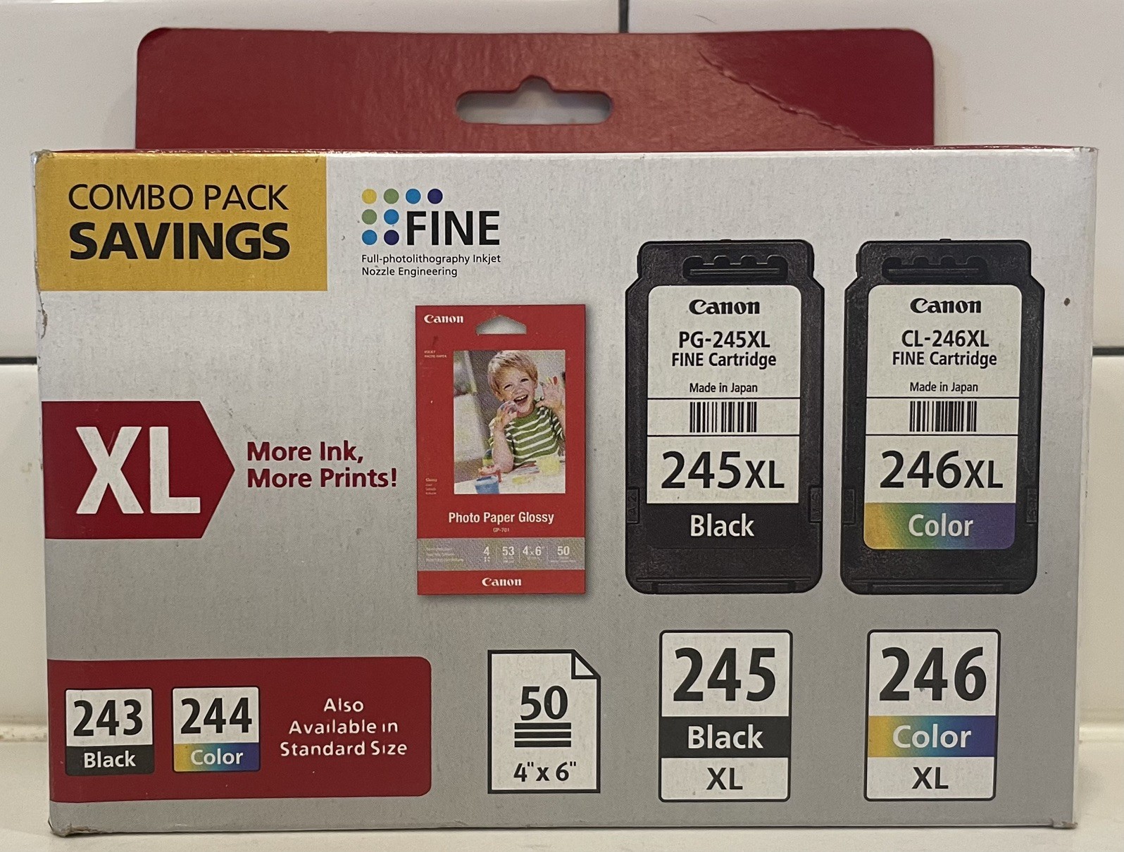 NEW Genuine Canon PG-245XL Black & CL-246XL Color Ink Printer Cartridge 245 246