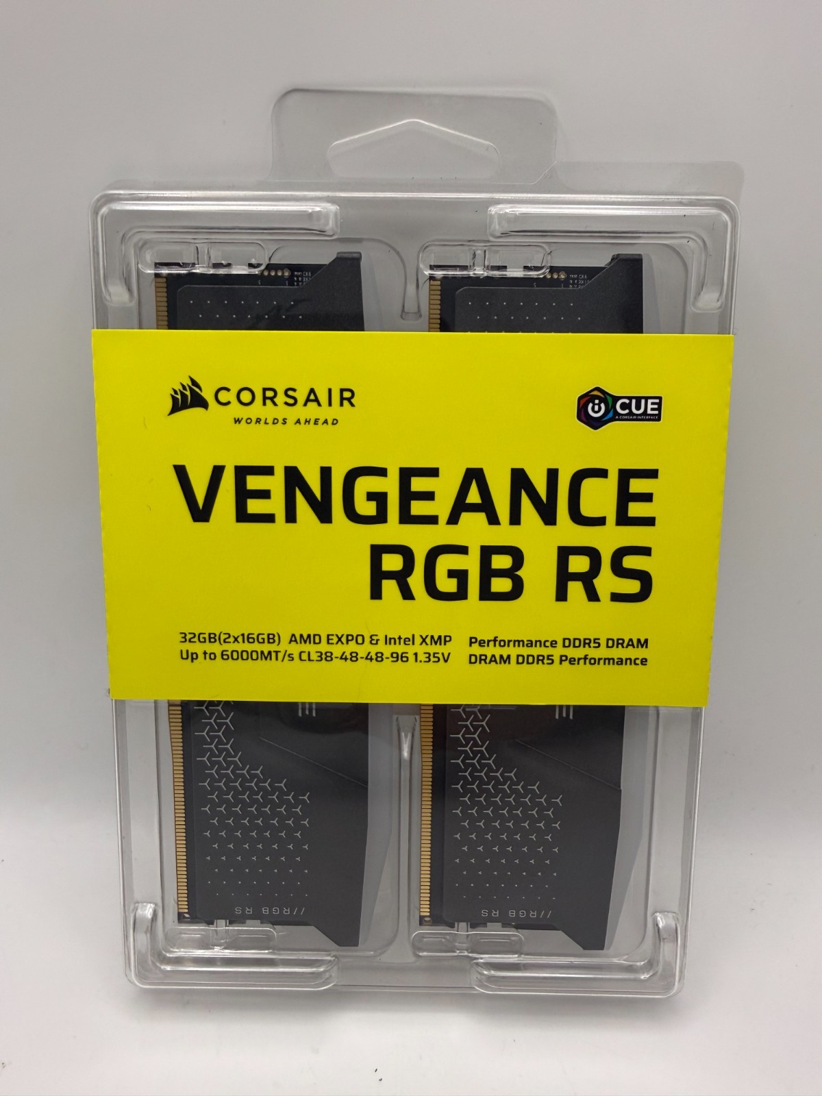 Corsair Vengeance RGB 32GB (2x16GB) DDR5 6000MHz CL38 RAM Kit - NEW SEALED