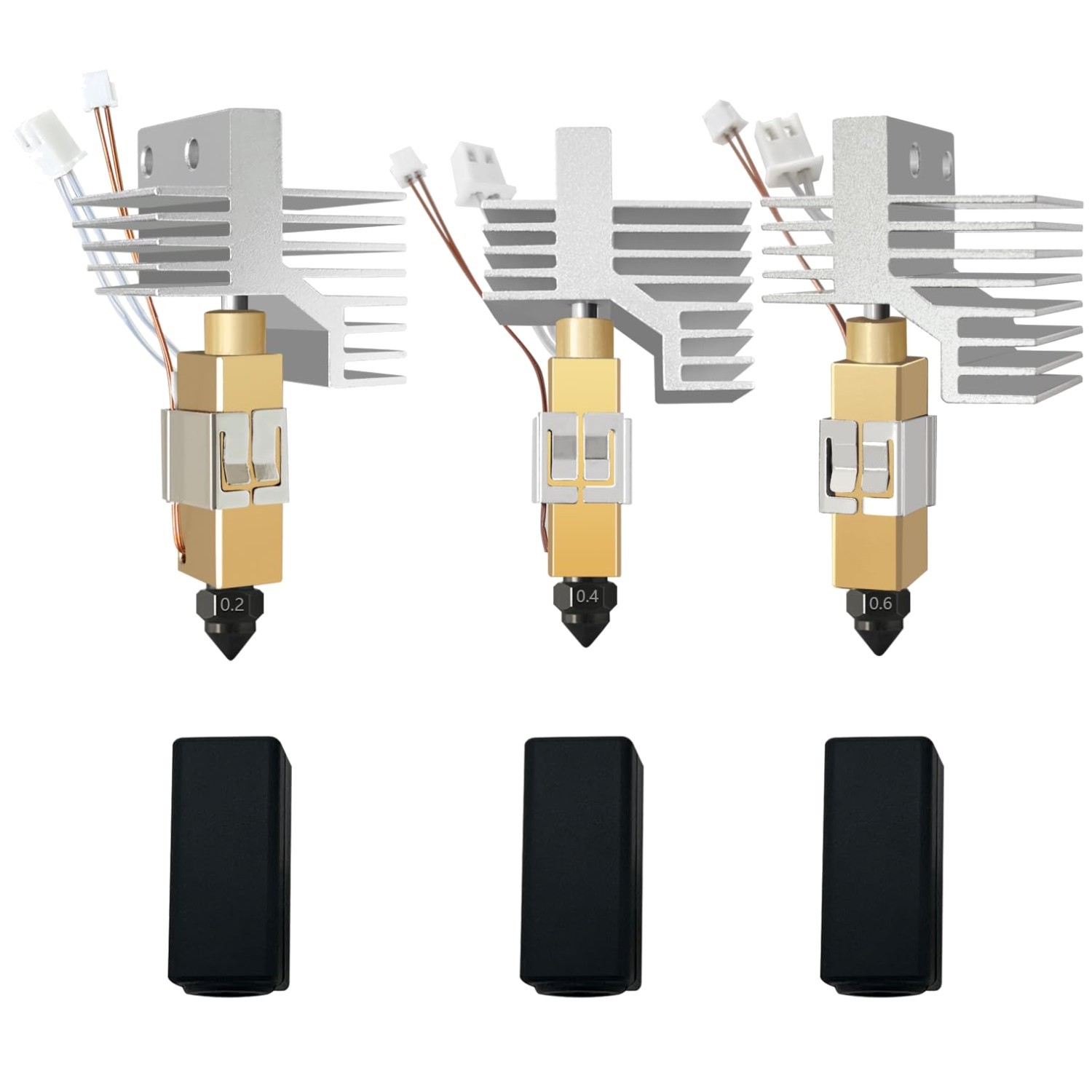 3-Pack 0.2/0.4/0.6MM CC2 Hotend Set Centauri Carbon 2