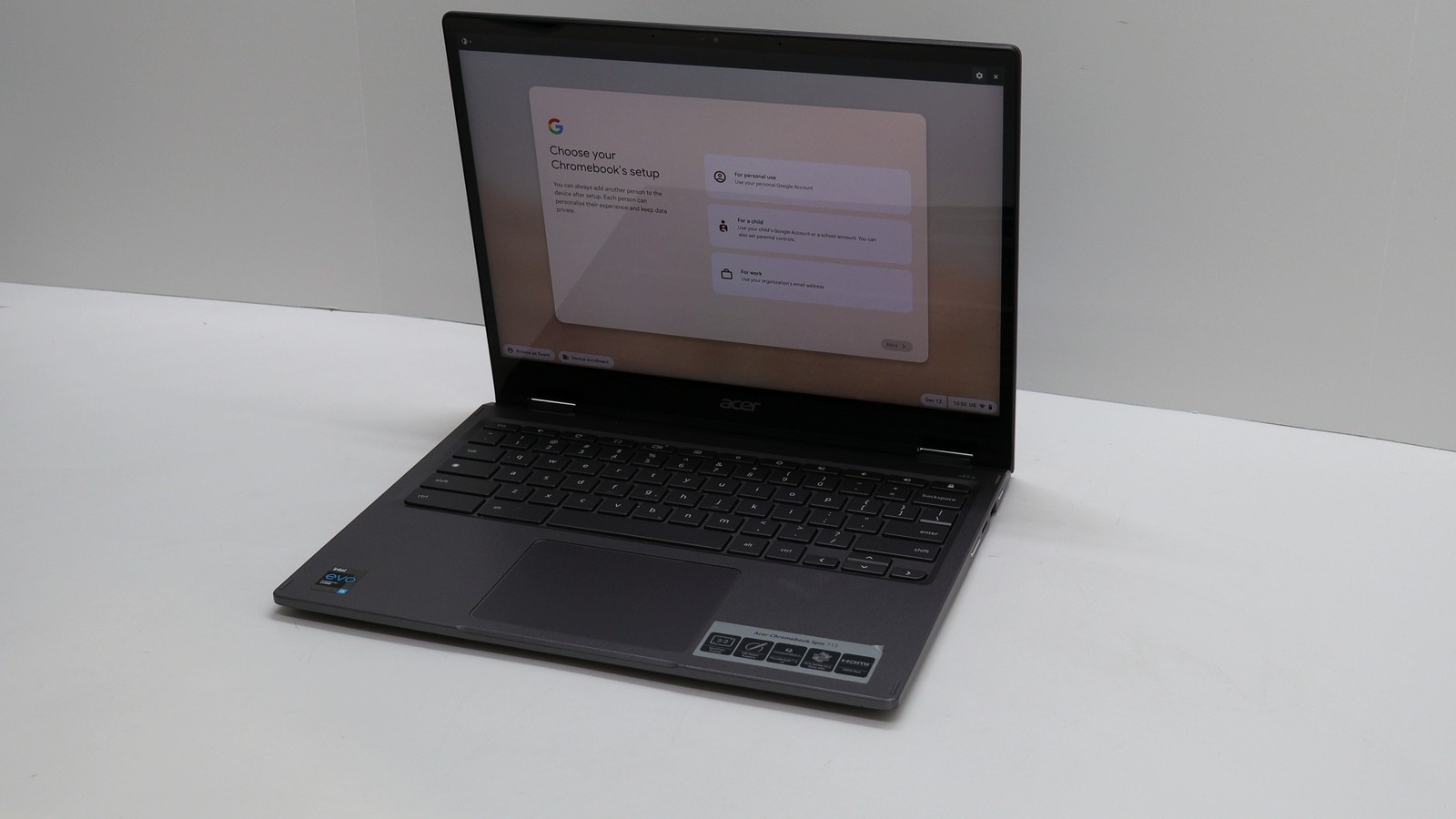 Acer Chromebook Spin 713 13" i5-1135g7 16GB 256GB READ DESC