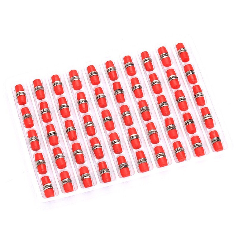 50Pcs FC-FC UPC SM Fiber Optical Connector Optic Adapter Flange Coupler FC to FC