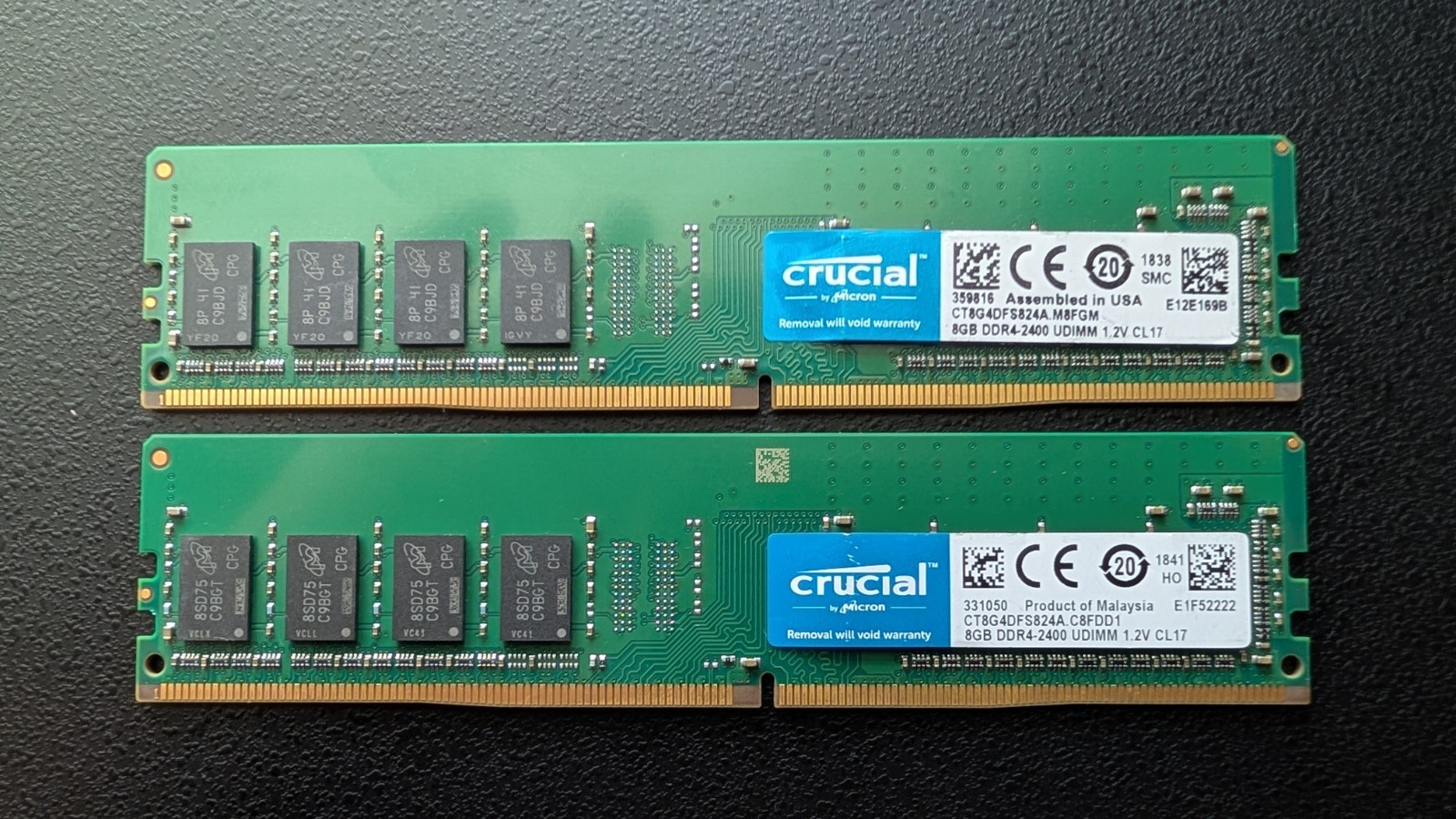 Crucial 16GB 2x8GB DDR4-2400 PC4-19200 CL17 Desktop RAM Tested