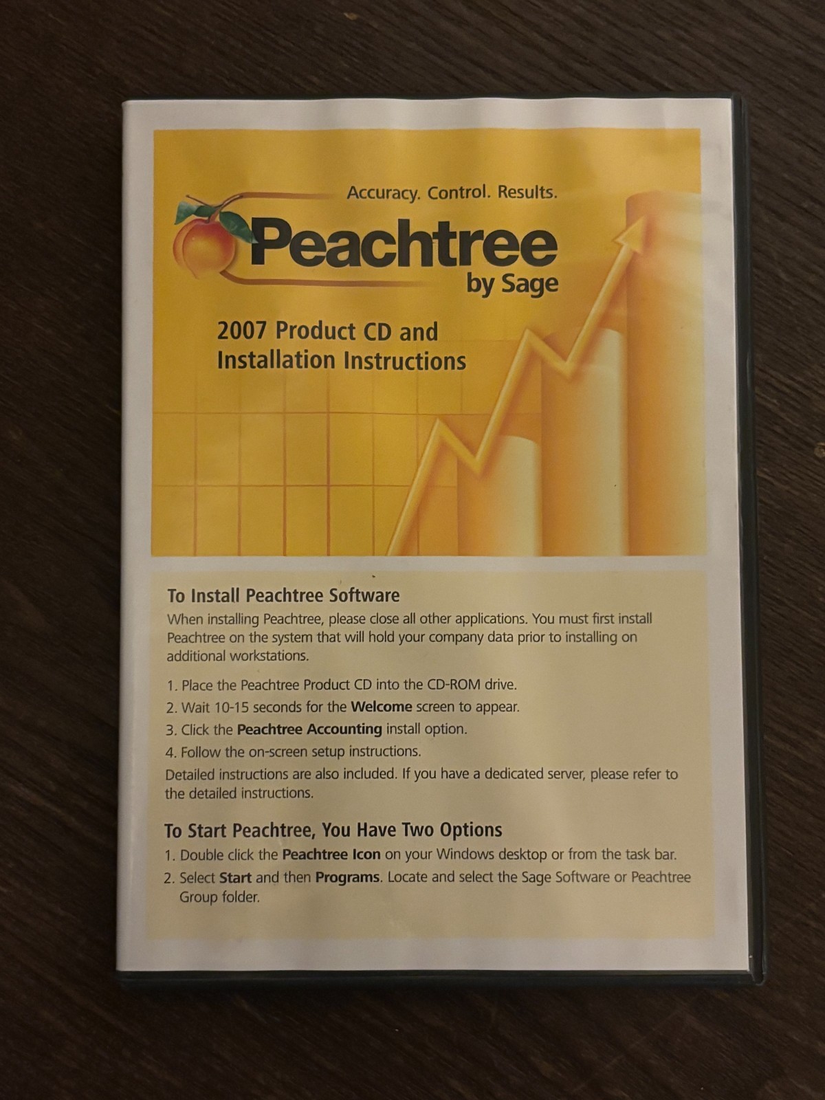 Peachtree by Sage Pro Accounting 2007 (CD ROM + Instructions, 2006)