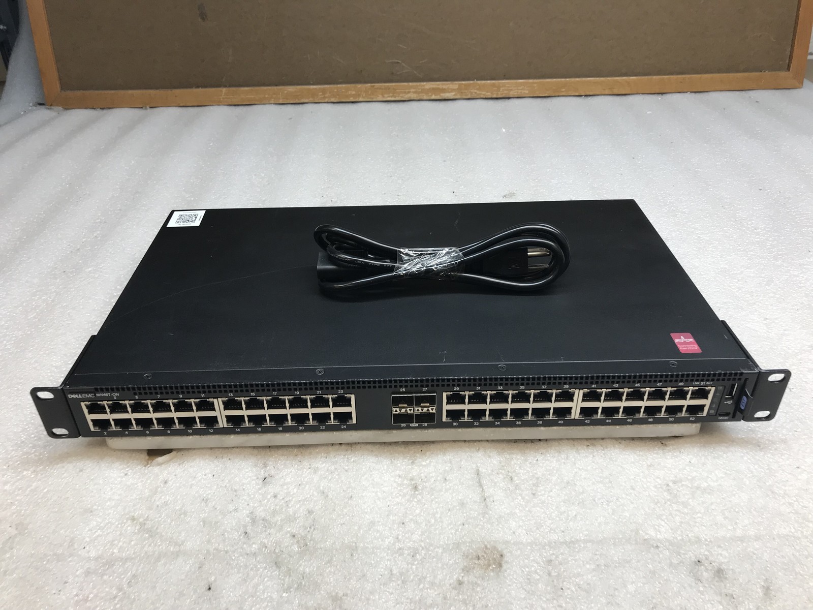 Dell EMC N1148T-ON 48-Port Gigabit Managed Switch 4x 10GbE SFP+ w/ Ears & Cord