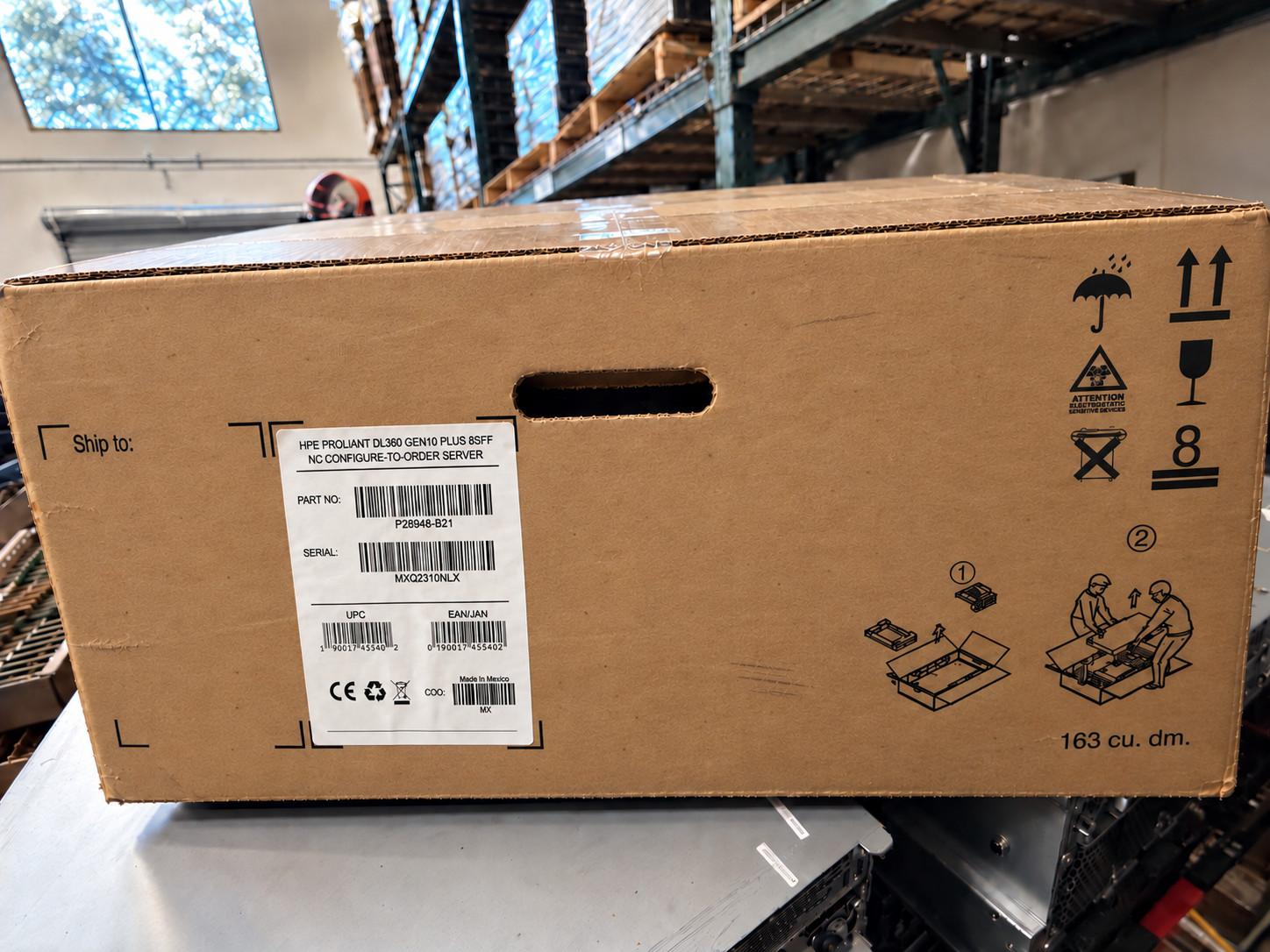 P28948-B21  HPE ProLiant DL360 G10 Plus 8 SFF NC Full High perf fans 2x800W PSU