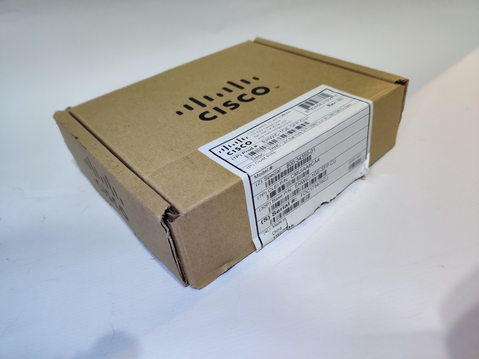 Cisco EHWIC-1GE-SFP-CU 1-Port Gigabit Ethernet WAN Module Open (Box As it Is)