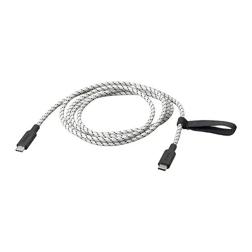4x IKEA RUNDHULT 100Watt USB-C to USB-C, 4 ' 11 "/100 W, black/white 205.811.06