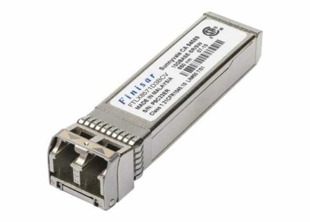 Finisar's FTLX8574D3BCV1G/10G 850nm Multimode Datacom SFP+ Transceiver