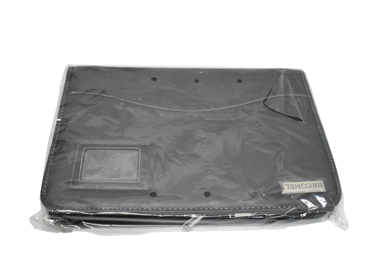 BROONEL Black Folding Folio Case Universal Tablet Laptop Sleeve up to 15"