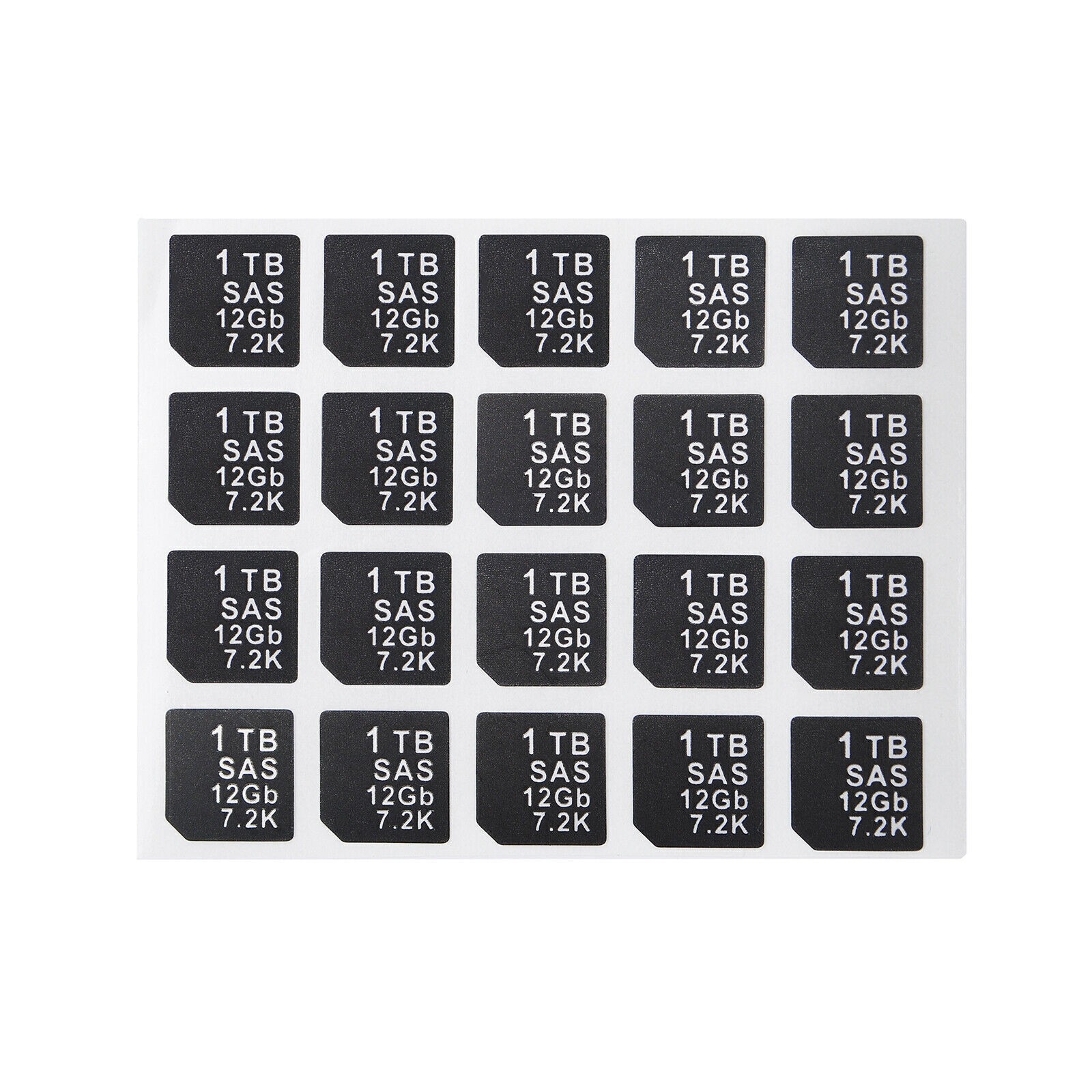100pcs DELL 14gen DXD9H X7K8W Hard Disk tray Capacity  Adhesive Labels Stickers